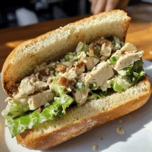 These Chopped Chicken Caesar Salad Sandwiches are a flavorful twist on a classic! Packed with tender chicken, crisp romaine, and a zesty Caesar dressing, they offer a satisfying crunch in every bite. Perfect for lunch or a casual dinner! Save this recipe to impress your family and friends at your next gathering.