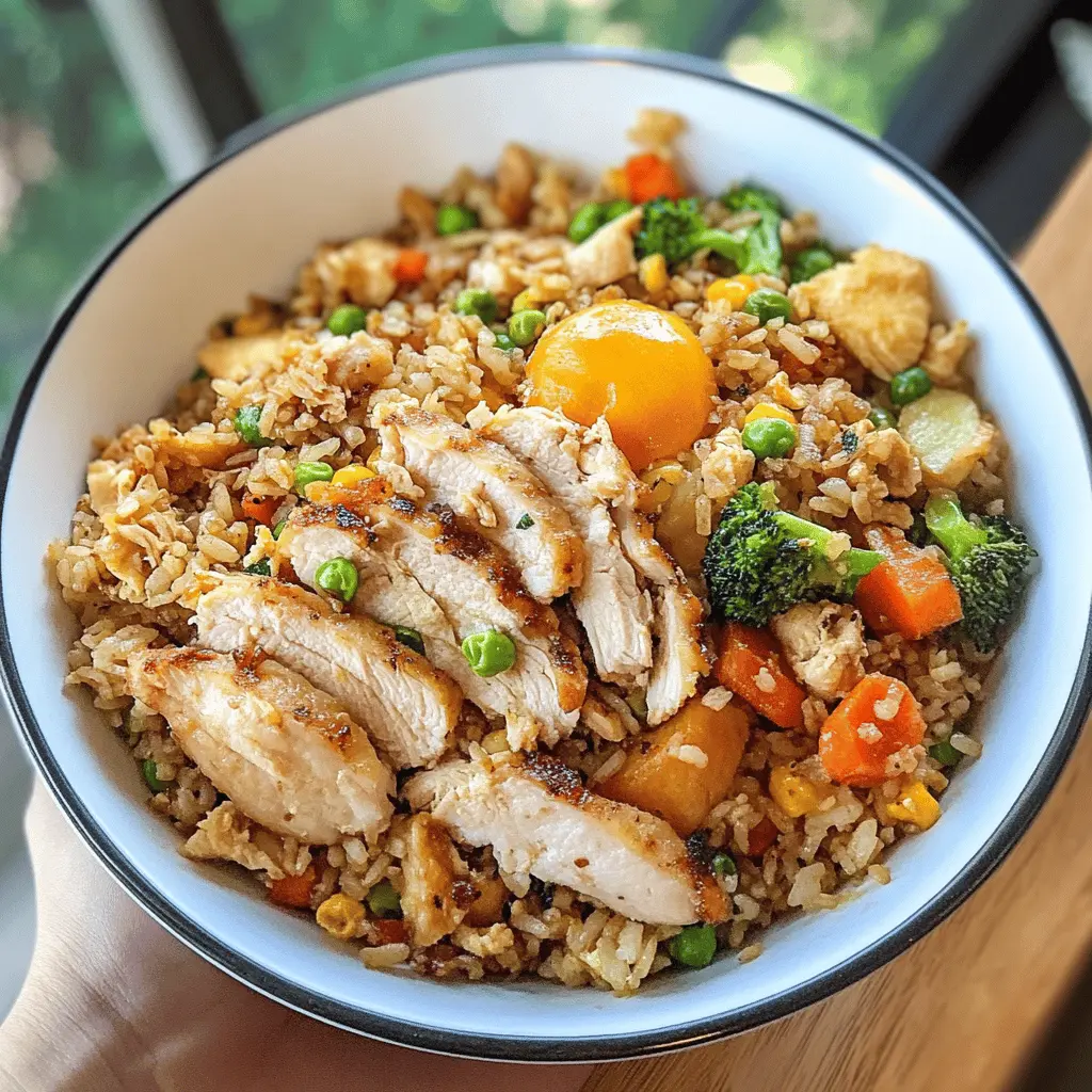 Whip up this easy and delicious Blackstone chicken fried rice recipe for a satisfying meal that's bursting with flavor! With tender chicken, colorful veggies, and perfectly cooked rice, you'll enjoy a quick dinner that's great for any night of the week. Save this recipe for your next family dinner or cookout on the grill!