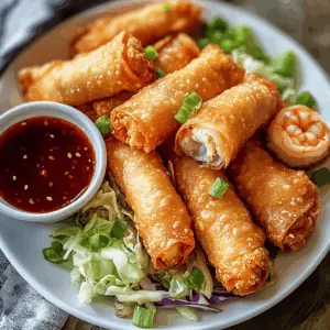 Crispy shrimp and cabbage egg rolls are a delightful treat that's perfect for any occasion! With fresh shrimp and crunchy cabbage wrapped in a crispy shell, this recipe brings fantastic flavors to your table. Whether as an appetizer or a fun snack, you'll want to save this easy recipe for game nights or casual gatherings.