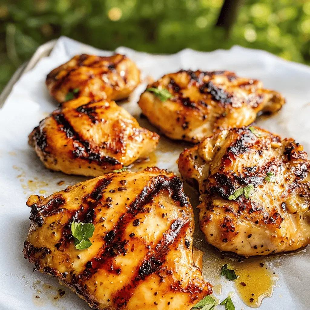 Juicy grilled honey mustard chicken is the perfect summer dish! This recipe combines tender chicken with a sweet and tangy honey mustard marinade, creating a mouthwatering flavor that’s hard to resist. Ideal for picnics or family barbecues, save this quick and easy recipe for your next outdoor gathering!