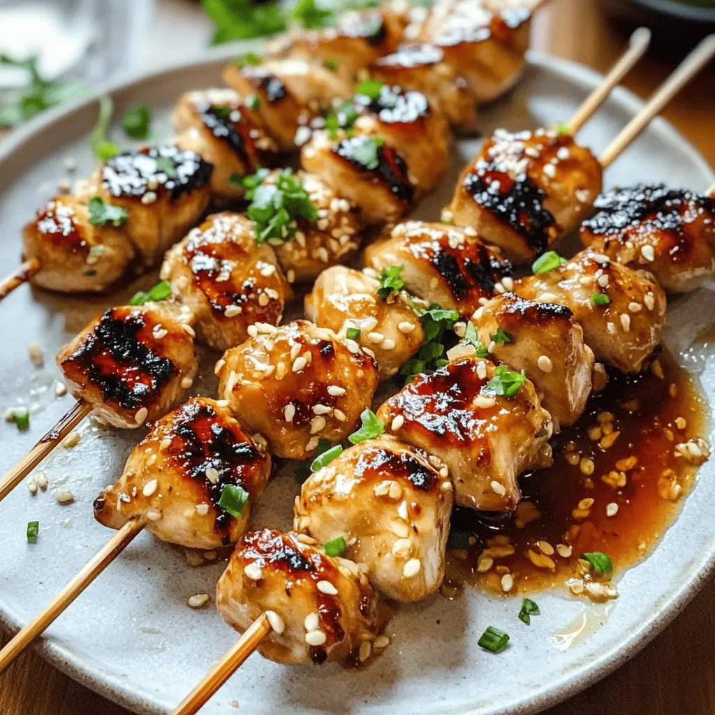 Sweet, sticky, and full of flavor, these Honey Garlic Chicken Skewers are perfect for a weeknight dinner or your next BBQ! With juicy chicken pieces coated in a delicious honey garlic marinade, they are sure to please everyone at the table. Save this easy recipe for a delightful meal that's ready in no time! Perfect for summer gatherings or a cozy family night.