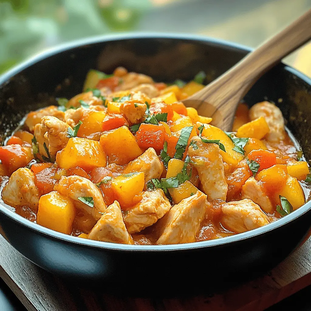 Easy Peach Chicken Picante Recipe