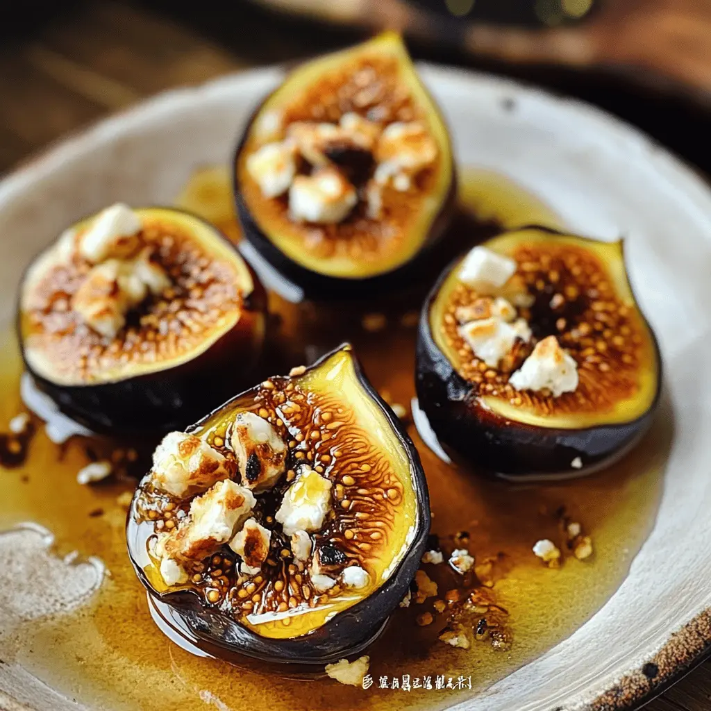 Treat yourself to the perfect blend of sweet and savory with these Roasted Figs with Goat Cheese and Honey. This elegant recipe combines juicy figs, creamy goat cheese, and a drizzle of honey, making it a delightful appetizer or dessert for any occasion. Save this easy-to-follow recipe for your next gathering and impress your friends with this stunning dish!