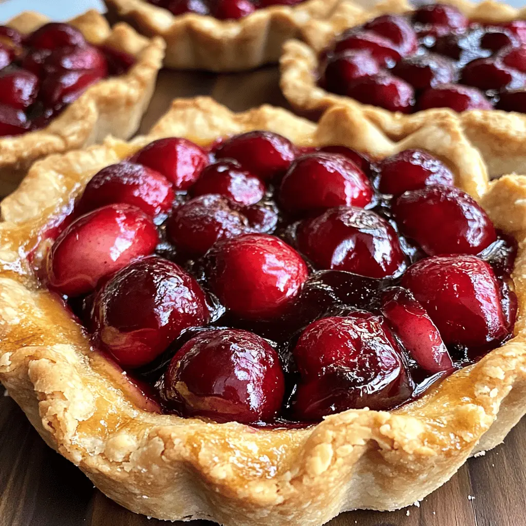 These Rustic Cherry Tarts are a delightful blend of sweet and tart flavors, featuring juicy cherries enveloped in a flaky, buttery crust. Perfect for any occasion, they make a wonderful dessert for summer gatherings or cozy nights in. Save this recipe to impress your friends and family with a homemade treat that showcases the best of cherry season!