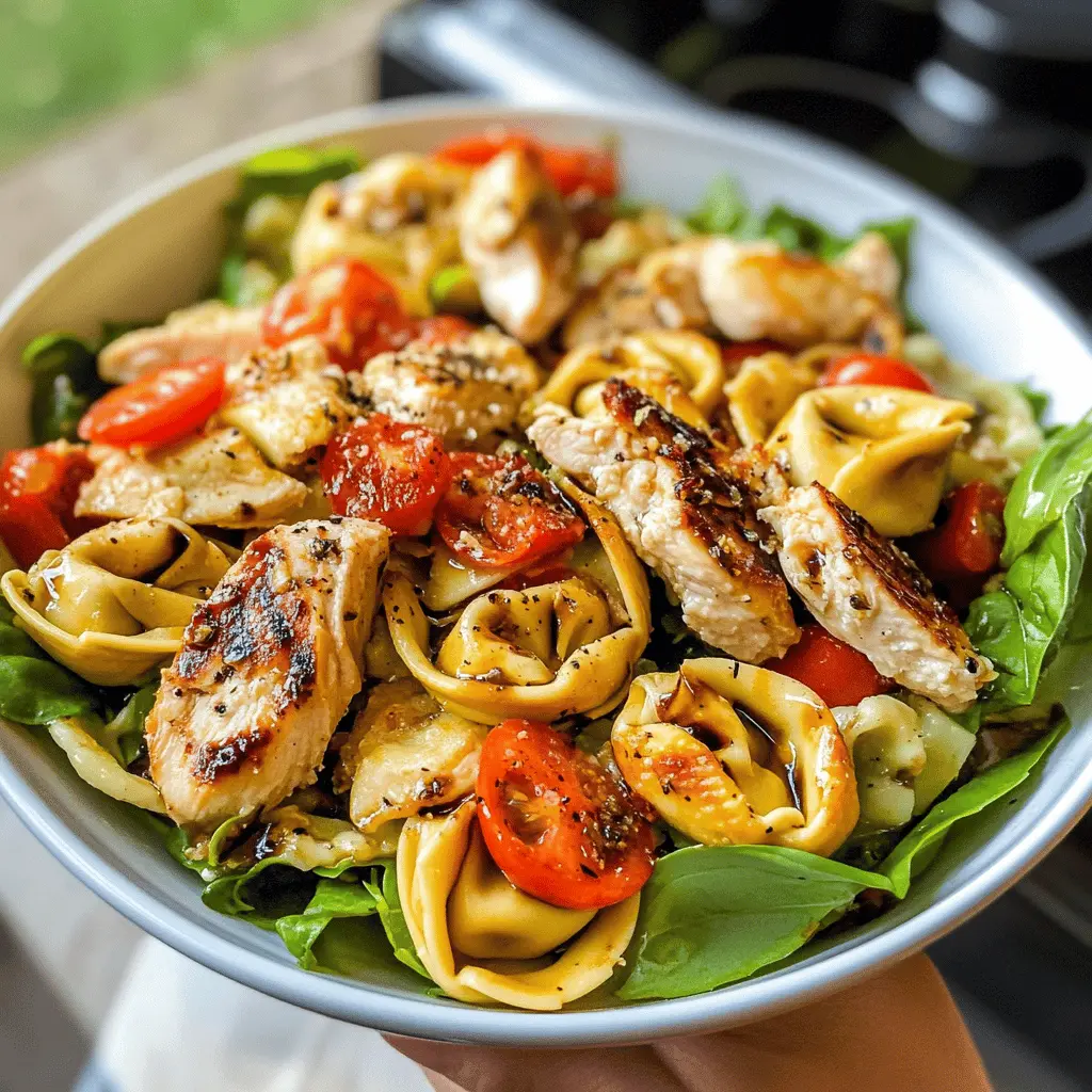 Elevate your meal with this Warm Balsamic Chicken Tortellini Salad! Bursting with tender chicken, al dente tortellini, and a zesty balsamic dressing, it's perfect for a quick weeknight dinner or a delightful lunch. Save this recipe for a fresh and flavorful dish that your family will love to enjoy any time of the year!