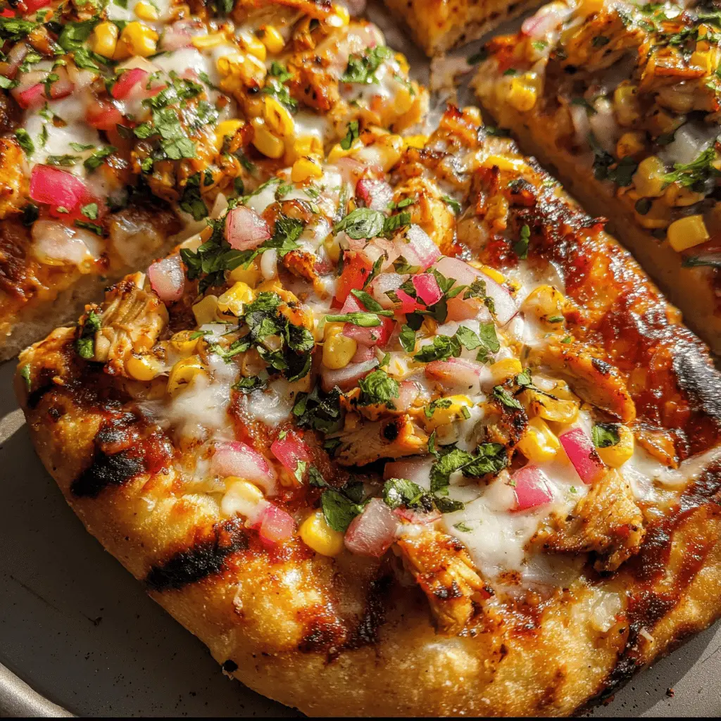 Easy Grilled BBQ Chicken Pizza for Summer