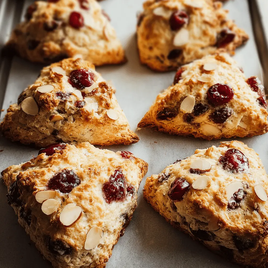 Easy Cherry Almond Scones Recipe