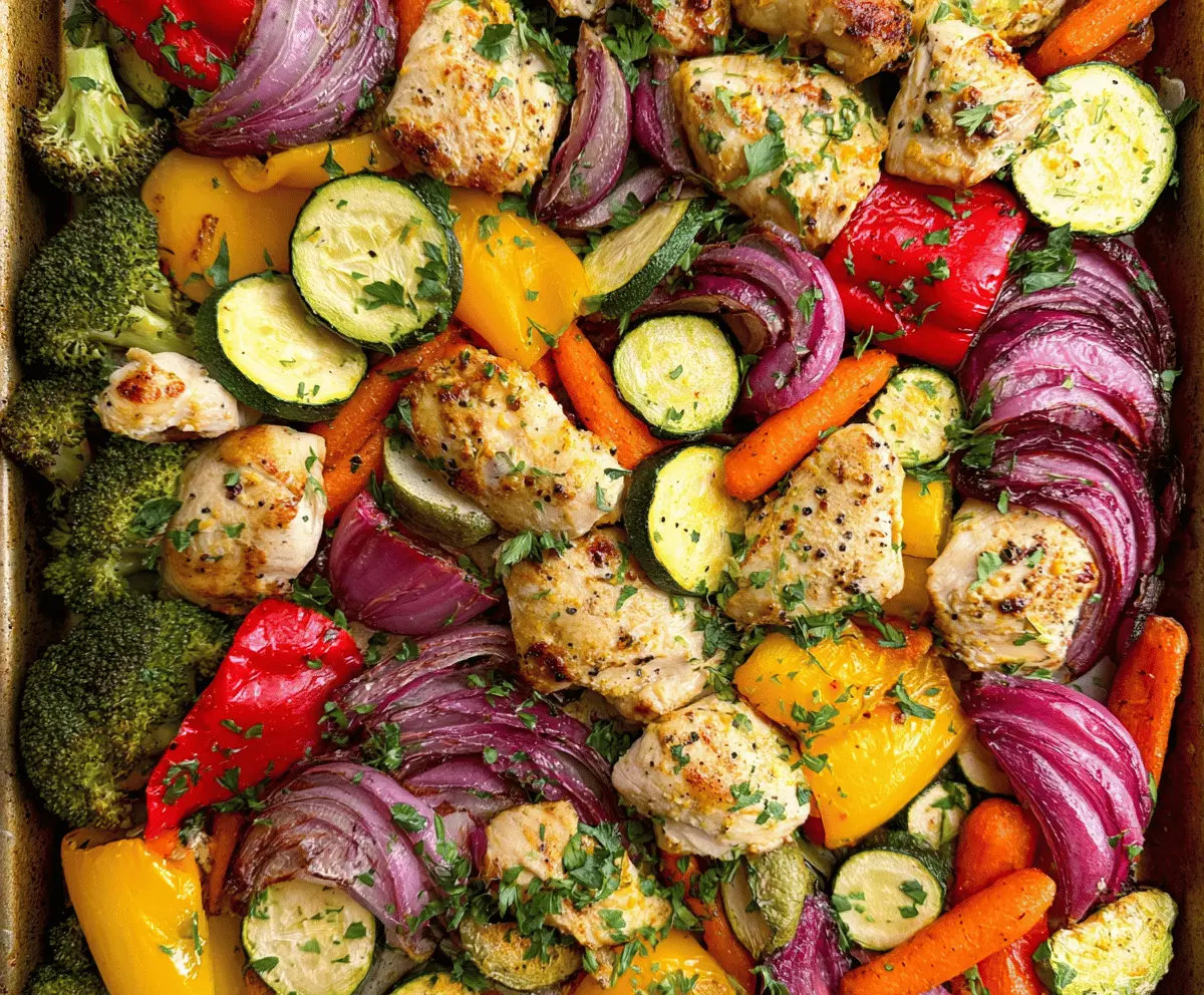 Easy Sheet Pan Chicken with Colorful Veggies