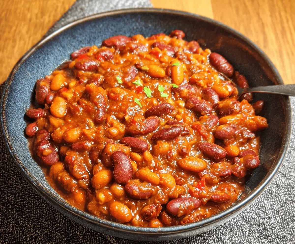 Easy Spicy Cowboy Beans Recipe