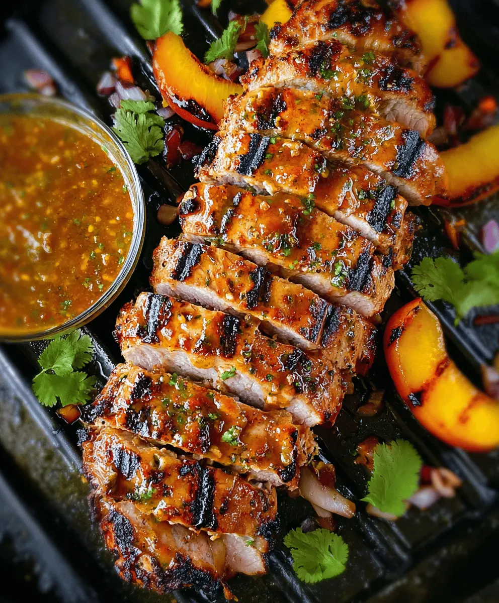 Easy Peach Grilled Pork Tenderloin Recipe