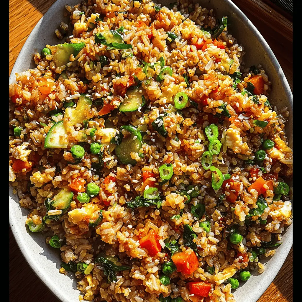 Easy Korean Veggie Fried Rice Recipe