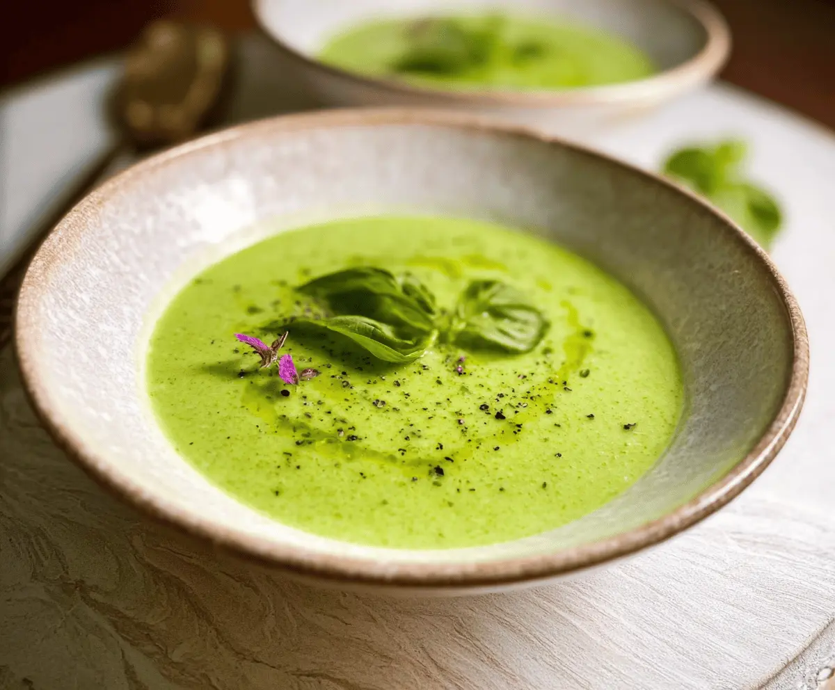 Easy Cucumber Basil Gazpacho Recipe