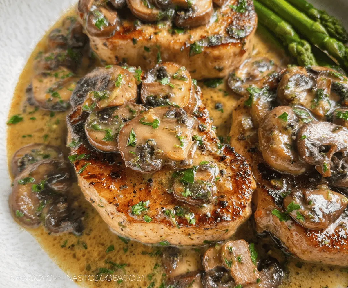 Easy Mushroom Pork Chops Recipe