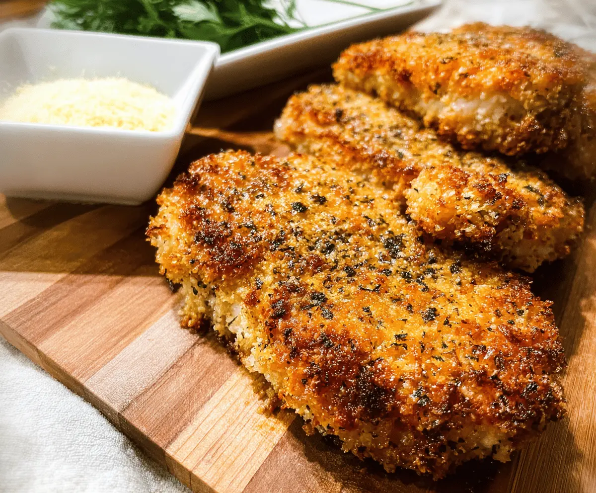 Easy Crispy Parmesan Baked Pork Chops
