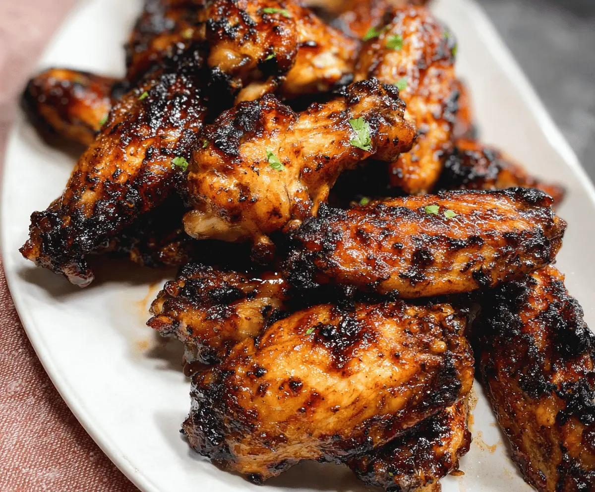 Easy Balsamic Glazed Chicken Wings Recipe