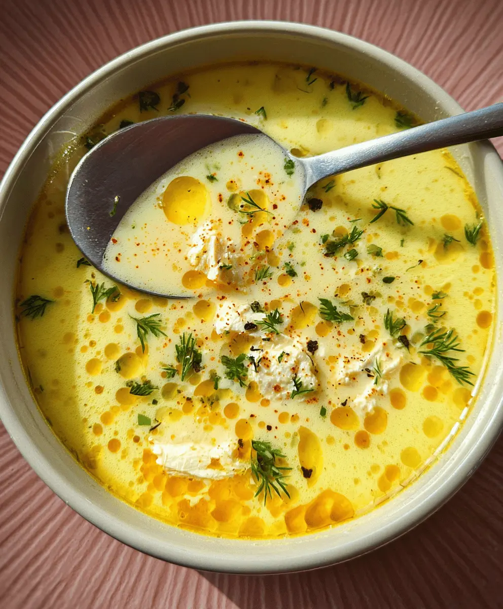 Easy Greek Avgolemono Soup for Healing Comfort