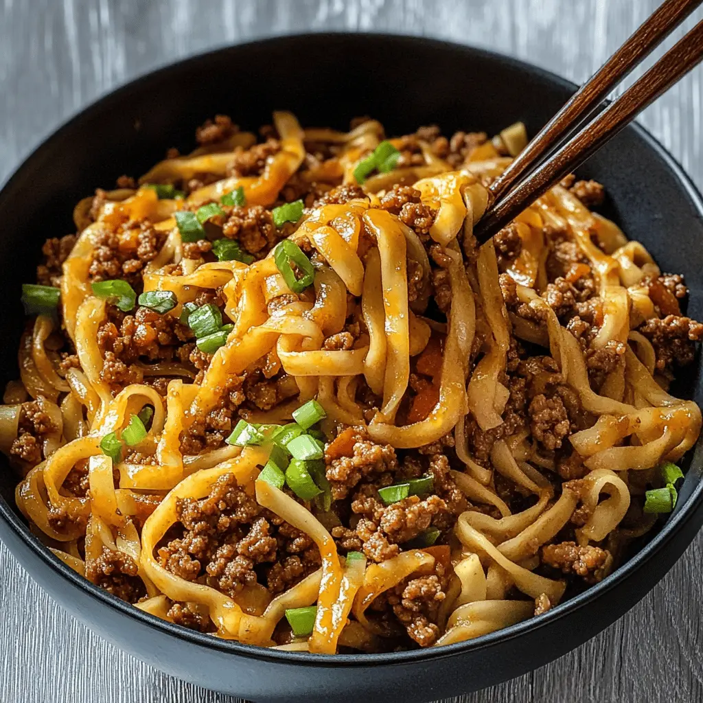 Easy Mongolian Ground Beef Noodles For Quick Dinner