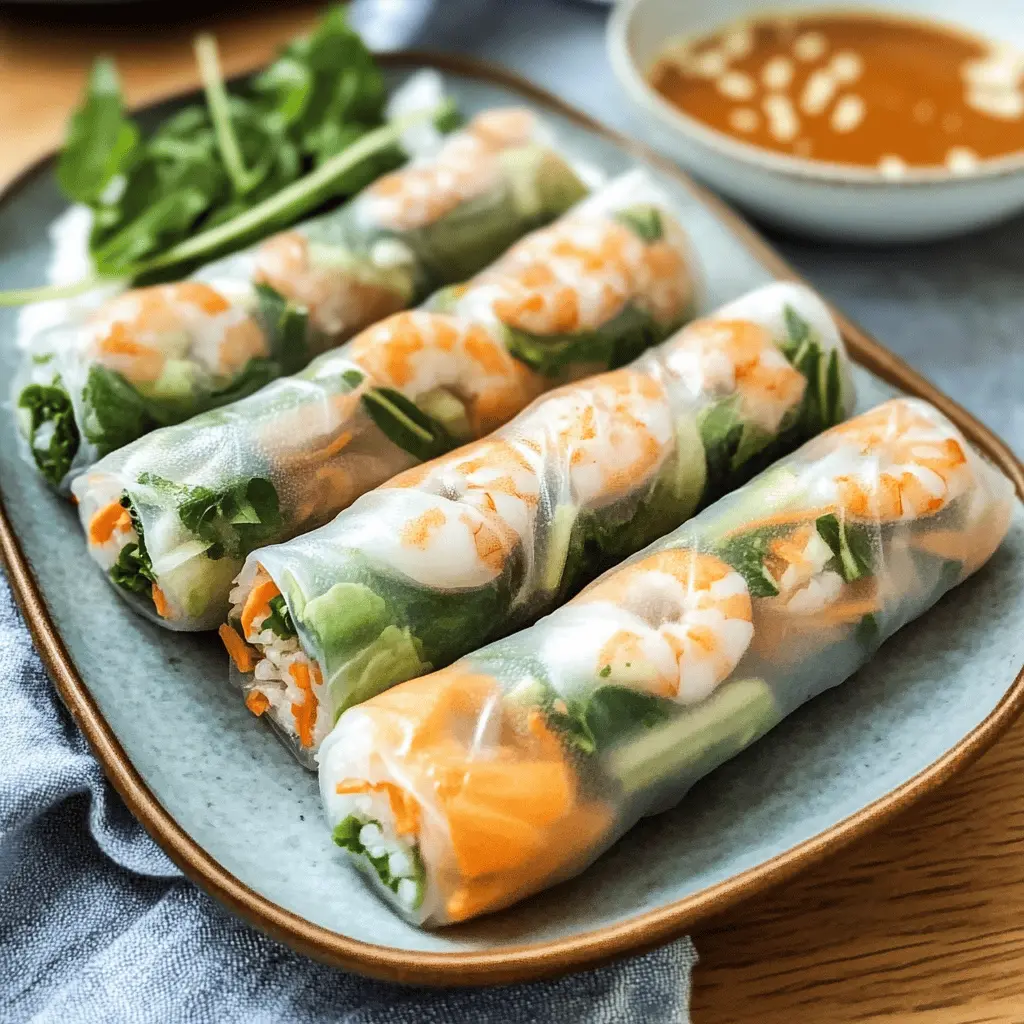 Easy and Fresh Summer Spring Rolls Recipe
