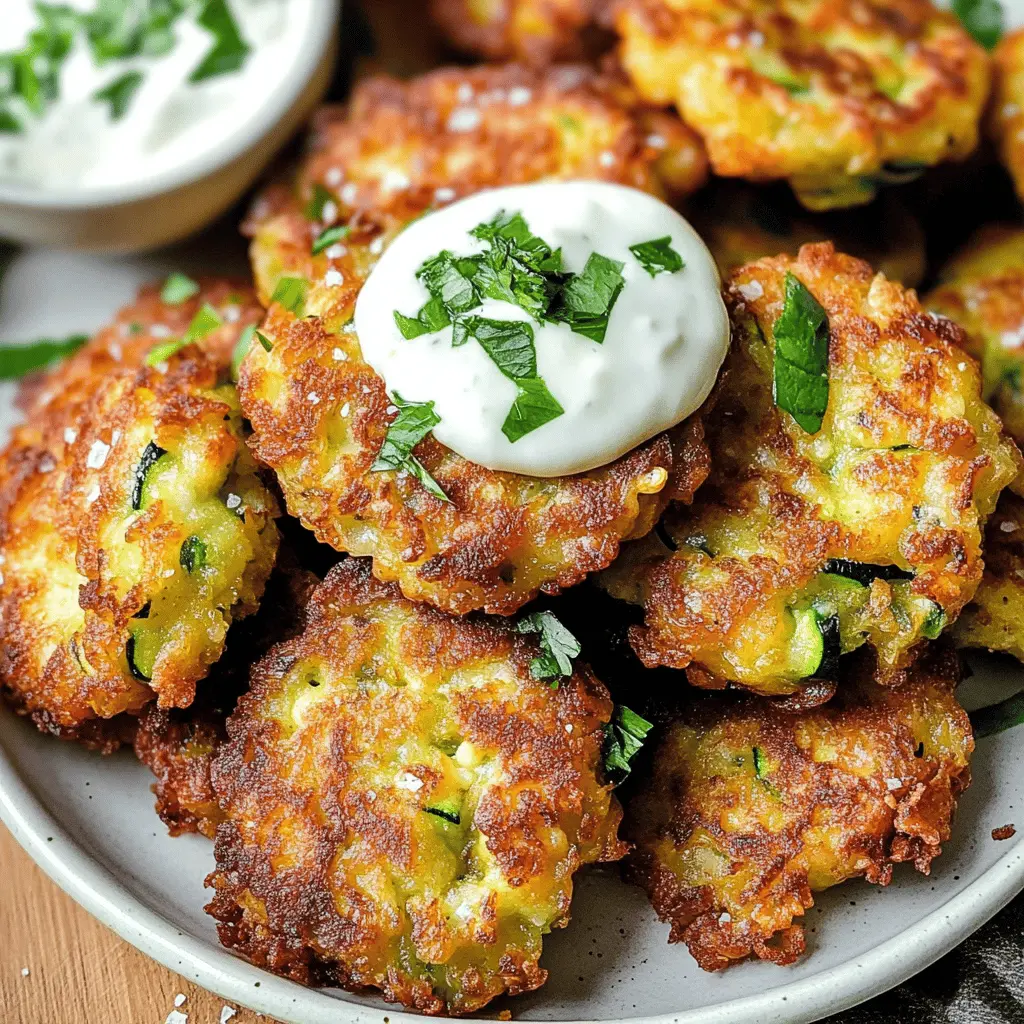 Easy Crispy Zucchini Fritters Recipe