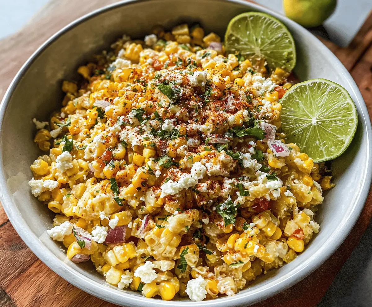 Easy Mexican Street Corn Pasta Salad Recipe