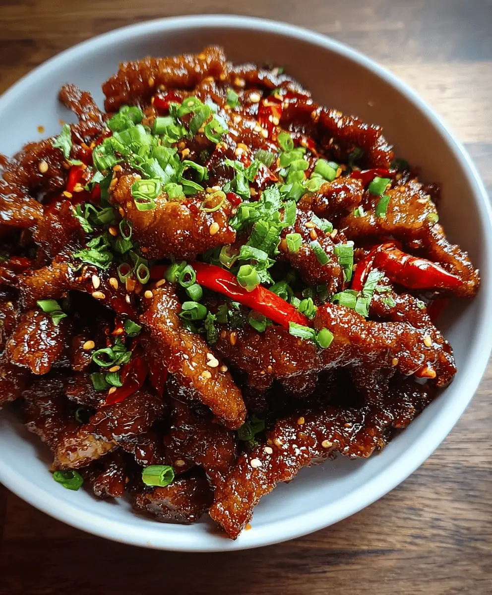 Easy Crispy Sichuan Chili Beef Recipe