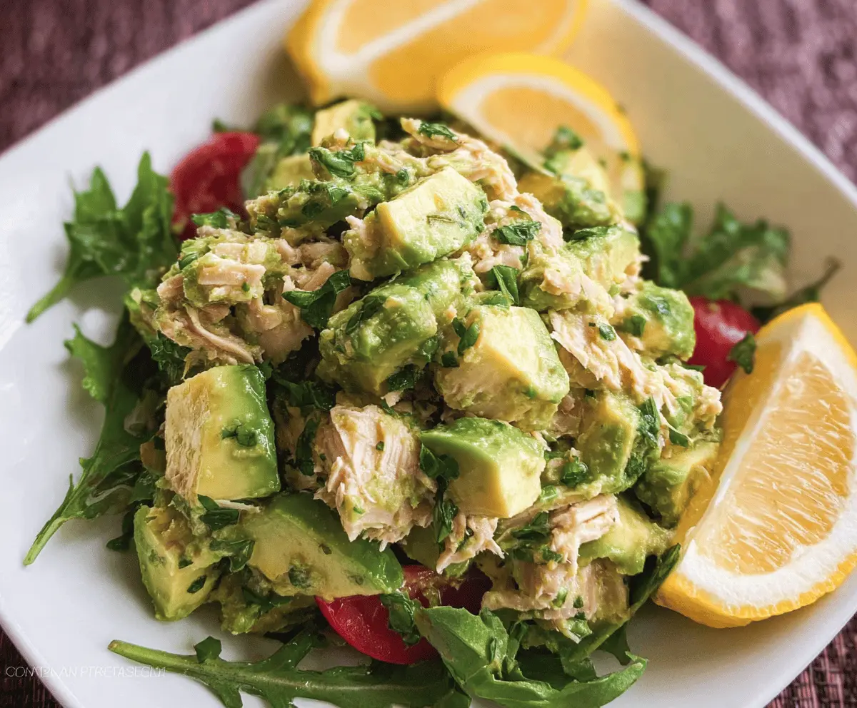 Easy Healthy Avocado Tuna Salad Recipe