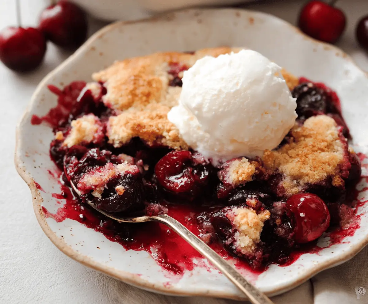 Easy Sweet Cherry Cobbler Recipe for Beginners