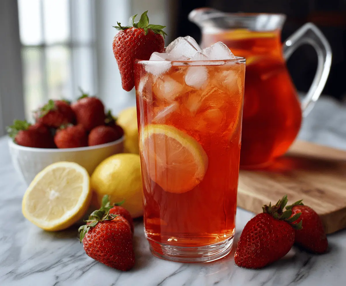 Strawberry Lemonade Iced Tea