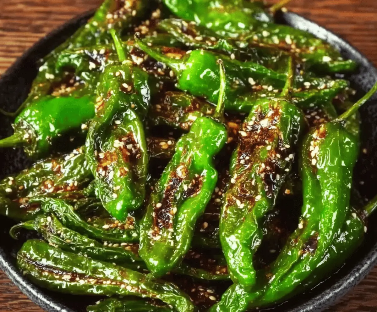 Easy Roasted Nobu Shishito Peppers Recipe