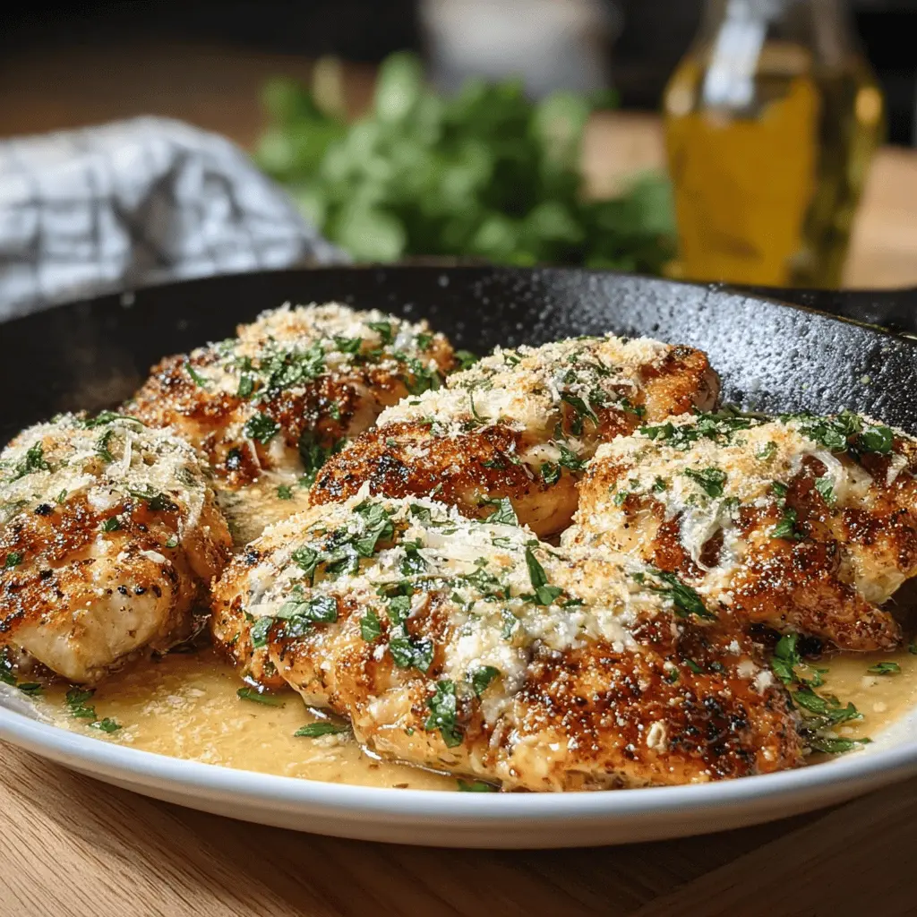 Easy Garlic Parmesan Chicken on the Blackstone