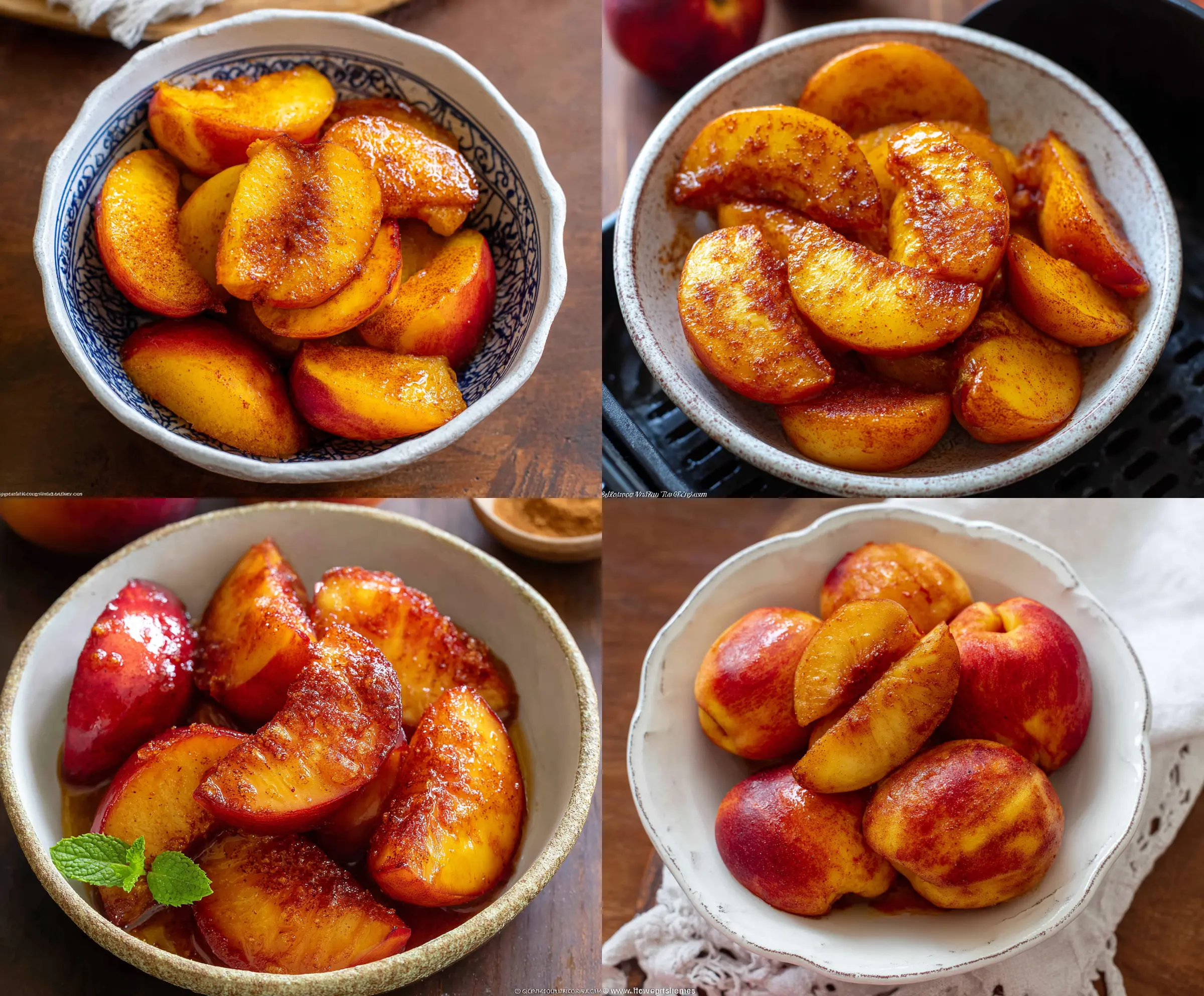 Easy Air Fryer Peaches Recipe