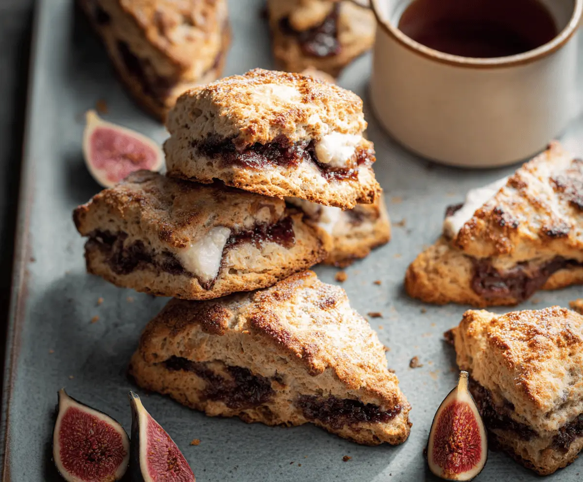 Flaky Layered Fig Scones Recipe