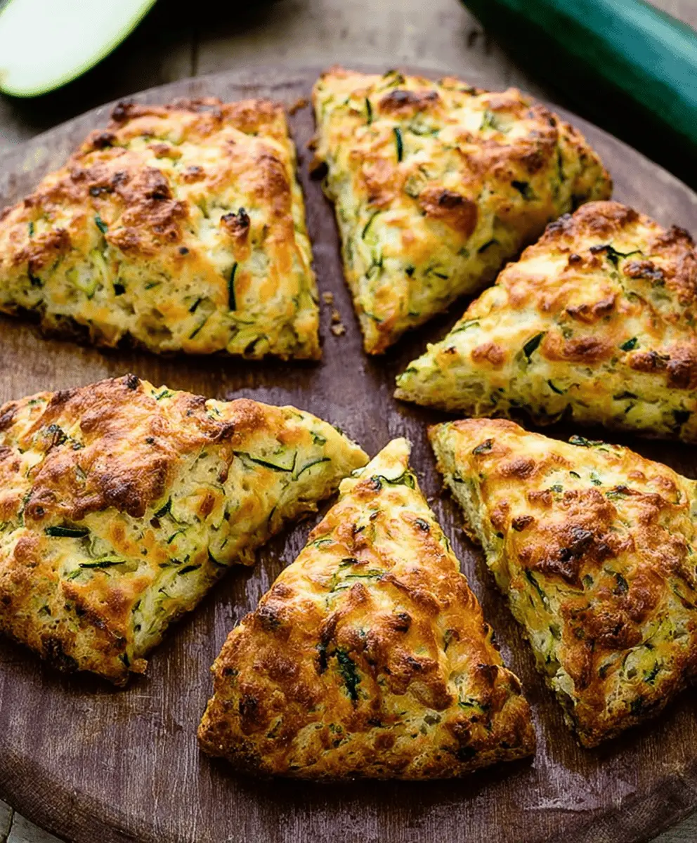 Easy Zucchini Cheddar Scones Recipe