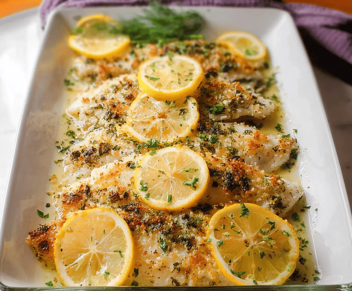 Easy Baked Lemon Parmesan Tilapia Recipe