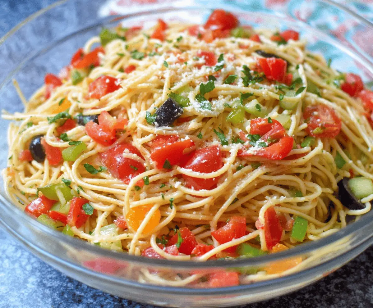 Easy California Spaghetti Salad Recipe for Summer