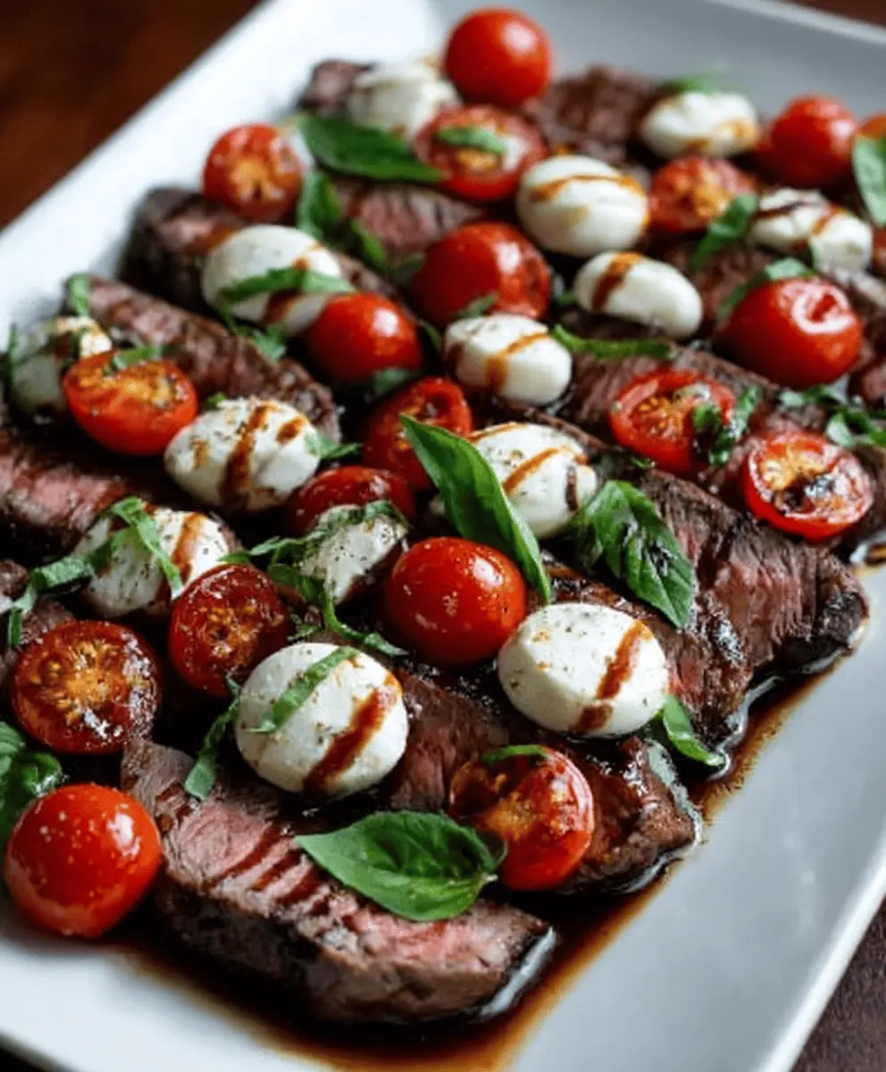 Balsamic Caprese Grilled Steak Recipe