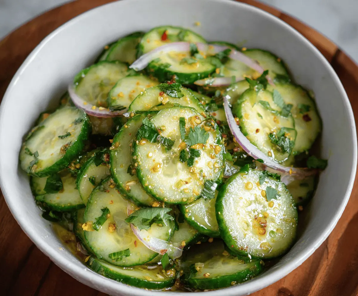 Fresh and Easy Cucumber Salad Recipe