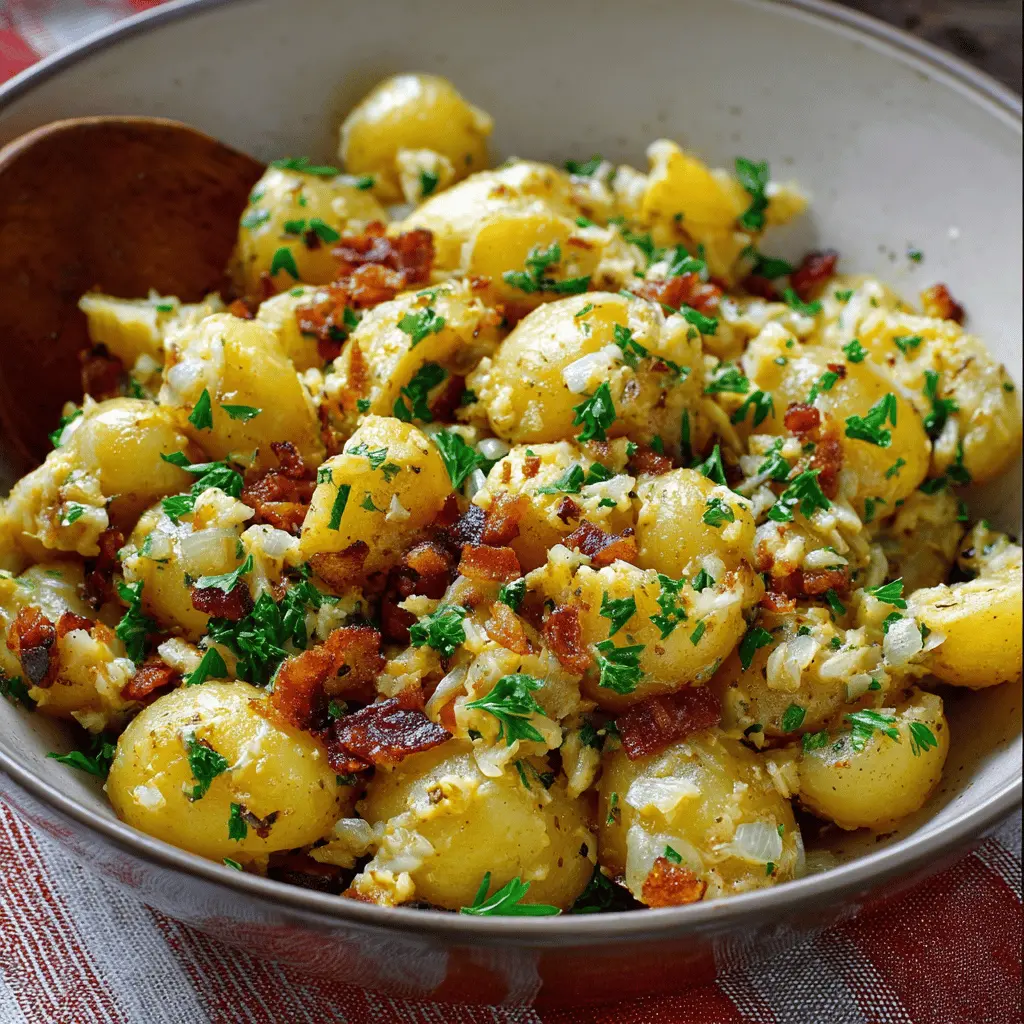 Easy Warm German Potato Salad Recipe