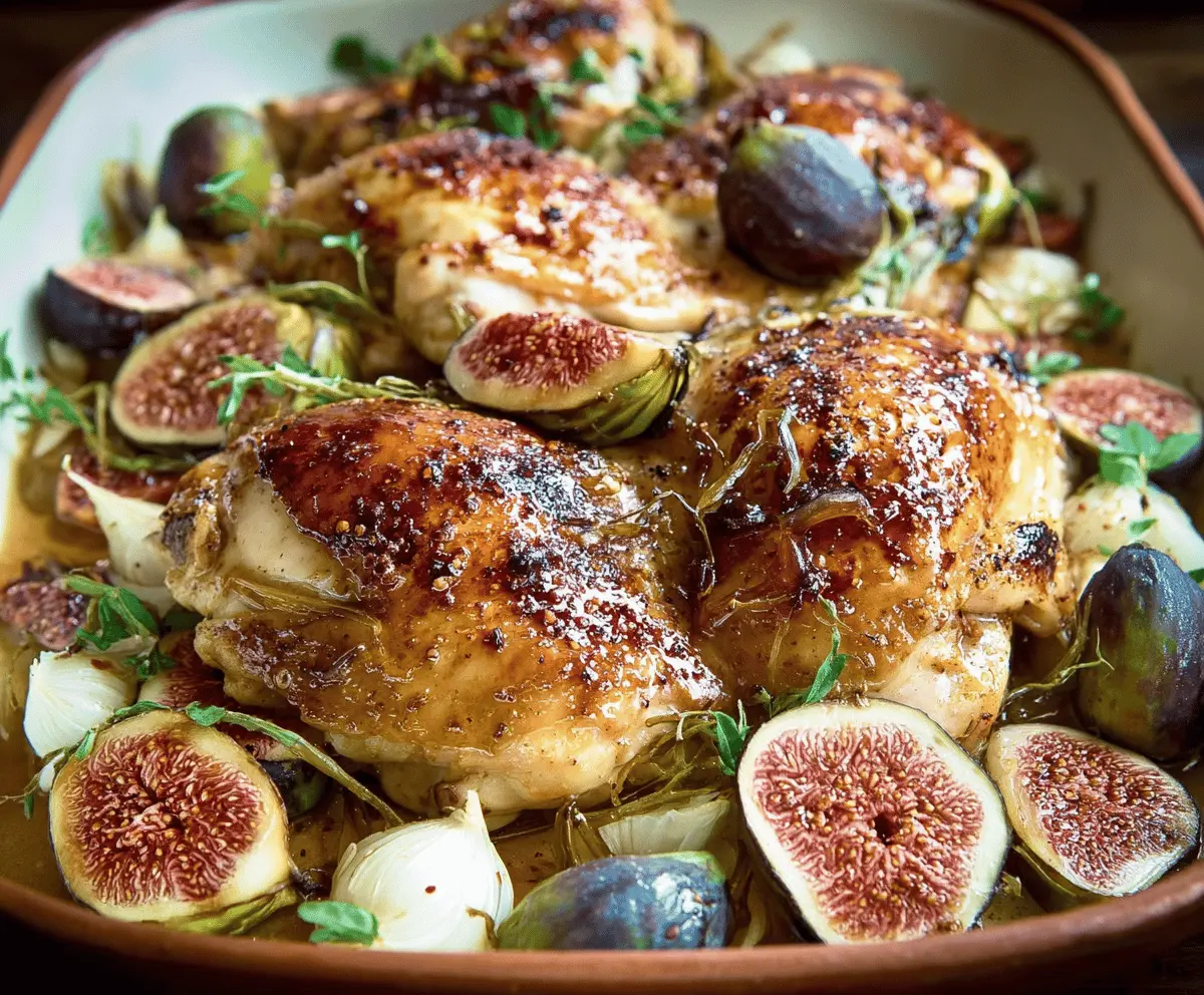 Honey Roasted Chicken with Sweet Figs Recipe