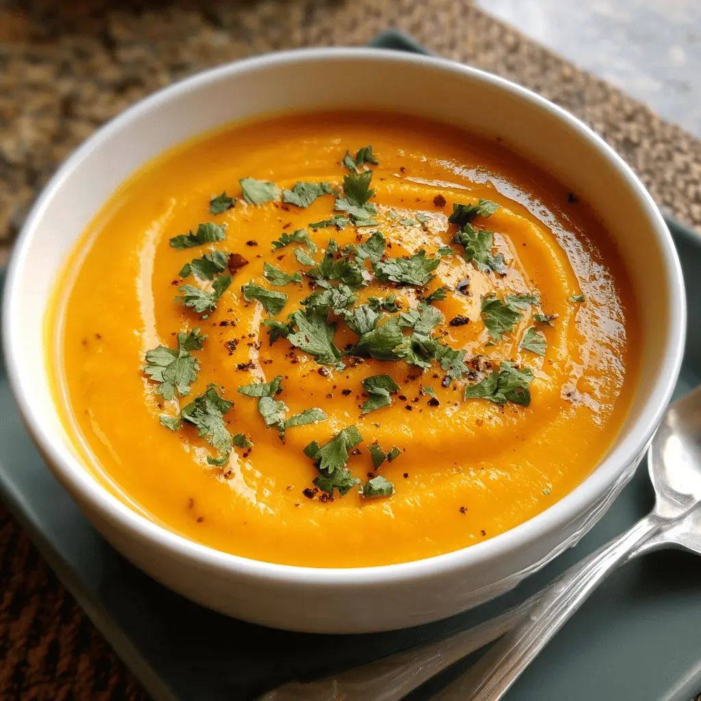 Spicy Butternut Squash and Sweet Potato Soup Recipe