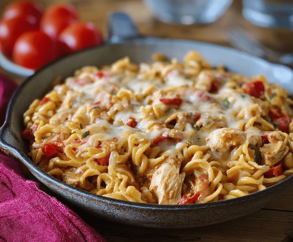 Easy Mexican Chicken Pasta Recipe With Creamy Sauce