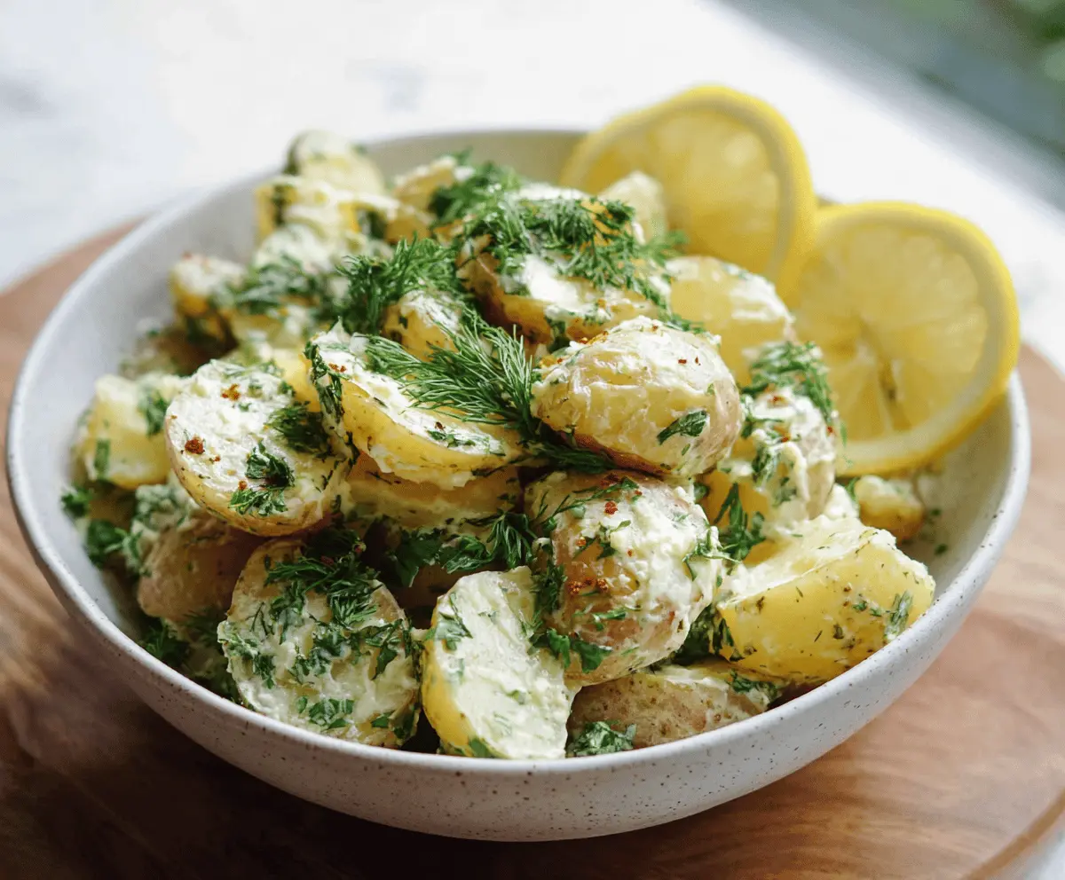 Easy Lemon Dill Potato Salad Recipe