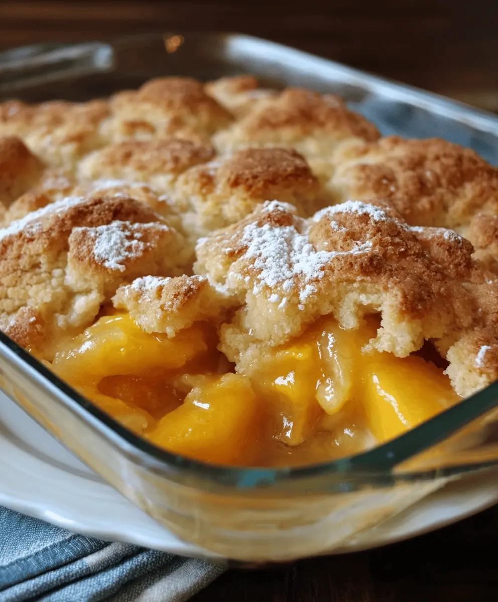 Classic Old-Fashioned Peach Cobbler Recipe