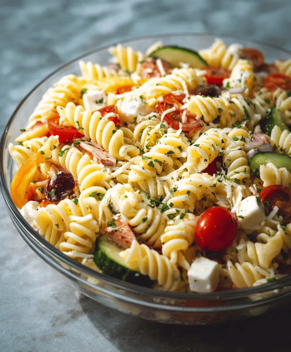 Easy Pasta Salad Recipe for Summer Meals