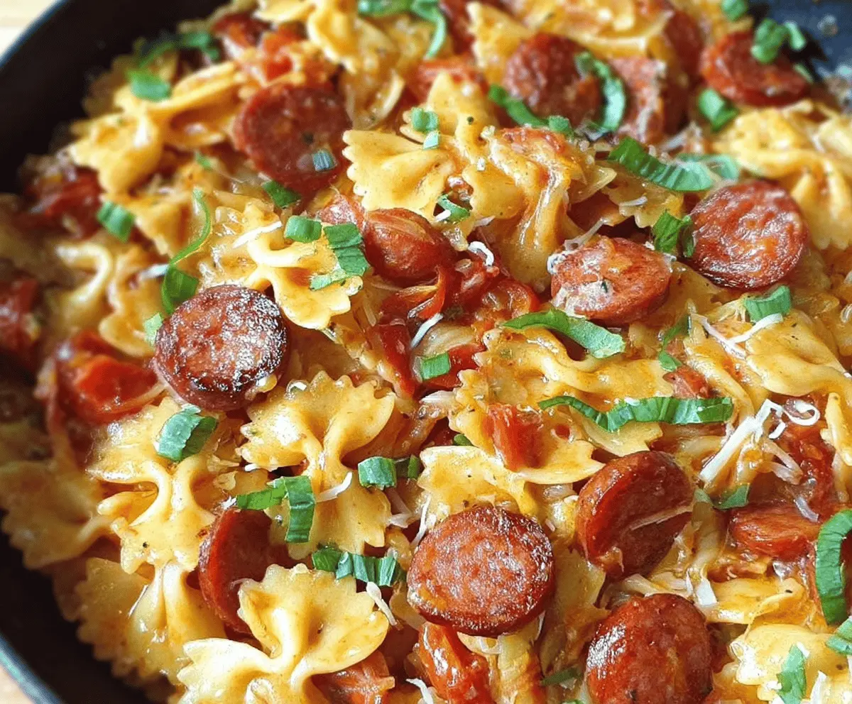 Easy One Pot Kielbasa Pasta Recipe