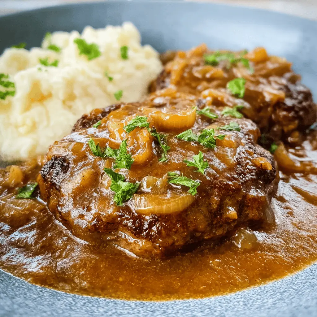 Classic Salisbury Steak with Savory Onion Gravy