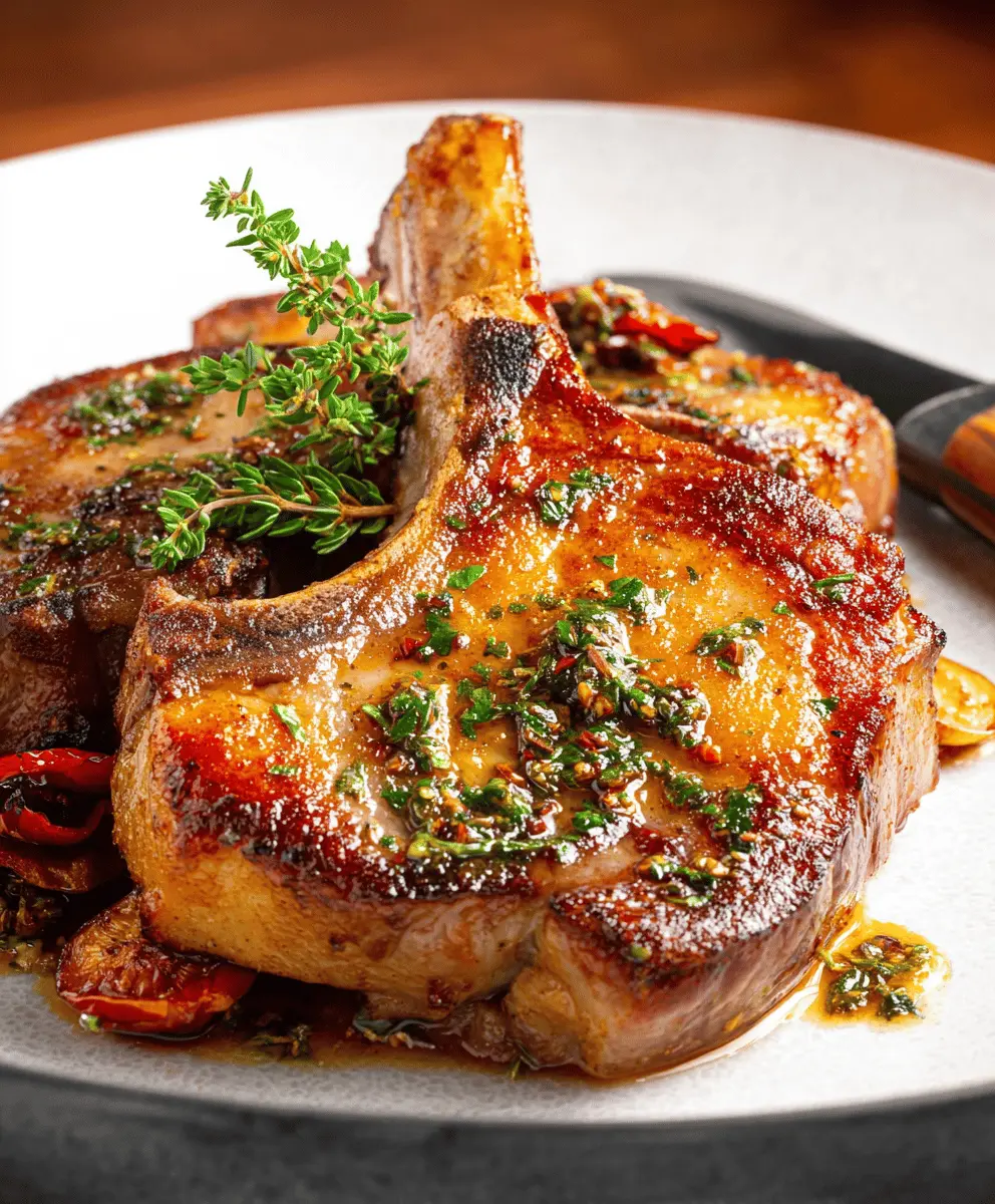 Easy Pan Seared Brined Pork Chops Recipe