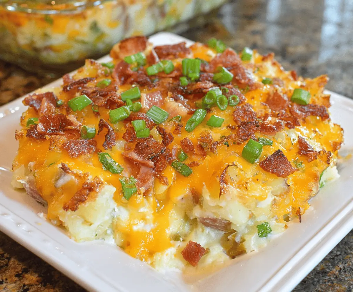Easy Twice Baked Potato Casserole Recipe