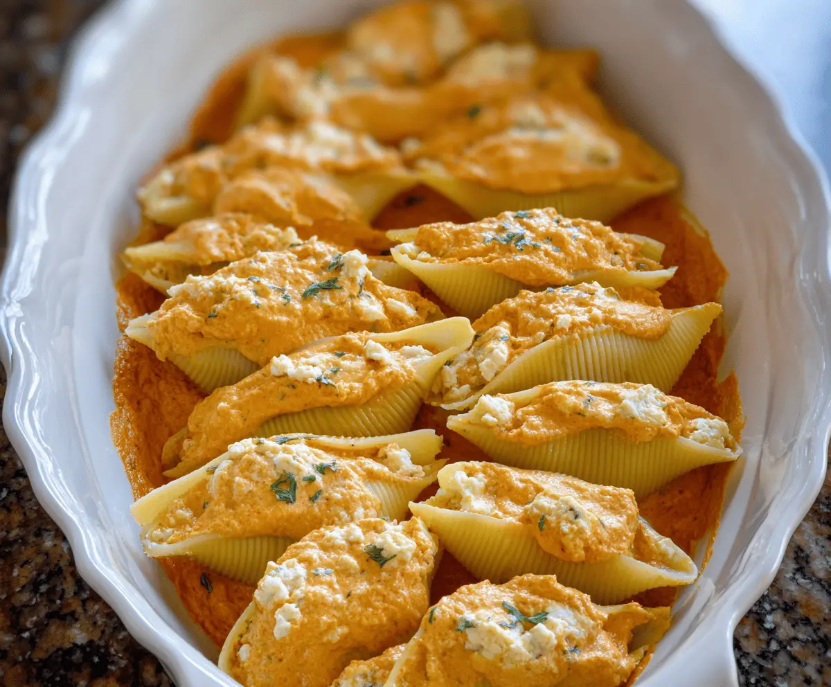 Creamy Pumpkin Ricotta Stuffed Shells Recipe