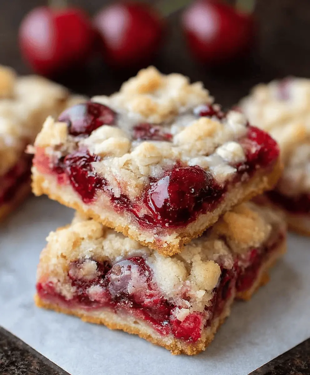 Easy Cherry Pie Bars Recipe for Summer Treats
